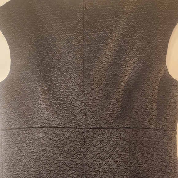 Calvin Klein Black Sheath Midi Dress Sleeveless - Picture 3 of 6